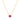Paperclip Ruby and Diamond Necklace